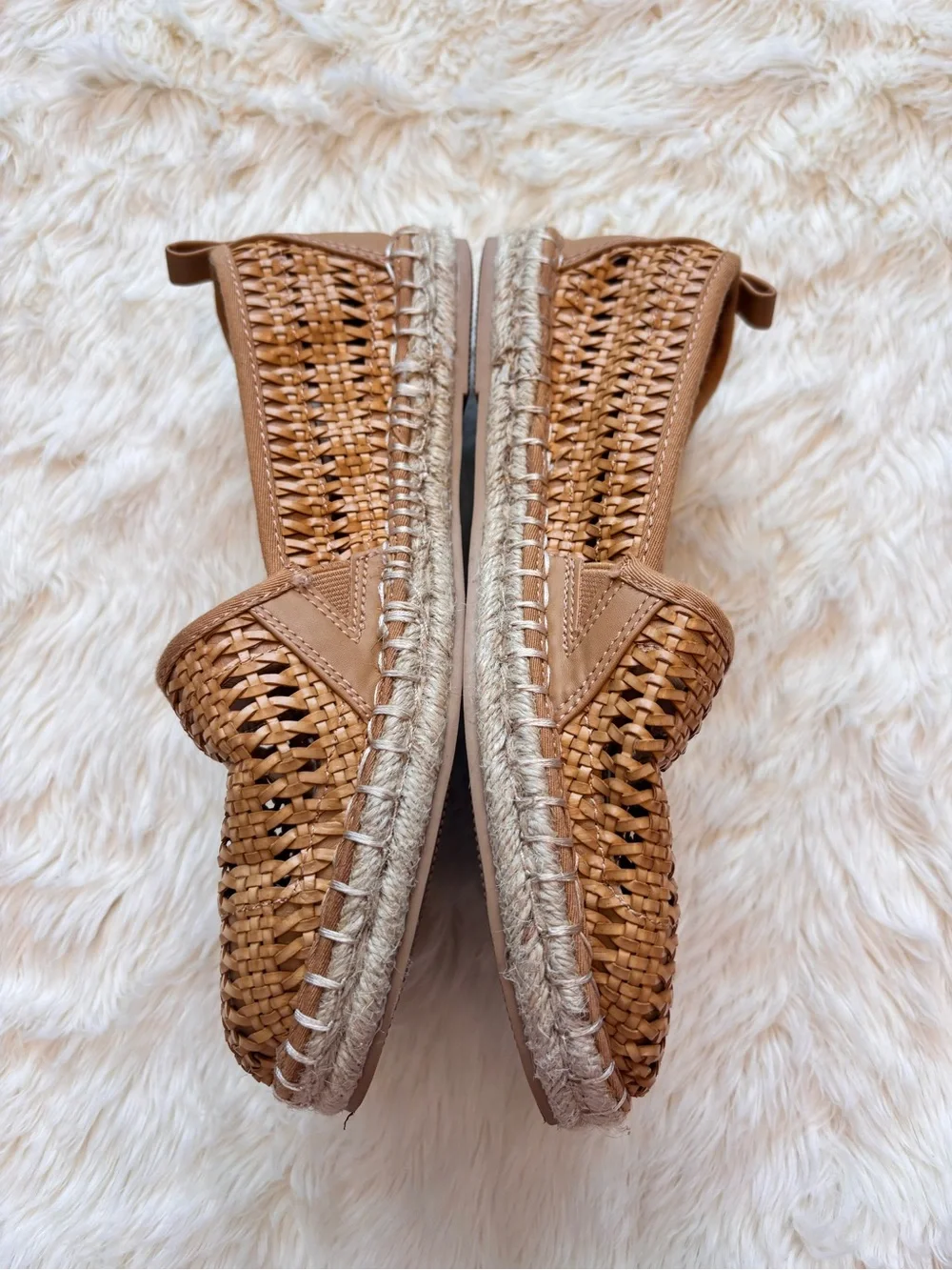 Universal Thread Rita Tan Woven Slip-On Espadrille Flats Women’s 6.5